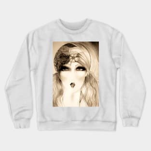 DECO FACE WOMAN SKETCH Crewneck Sweatshirt